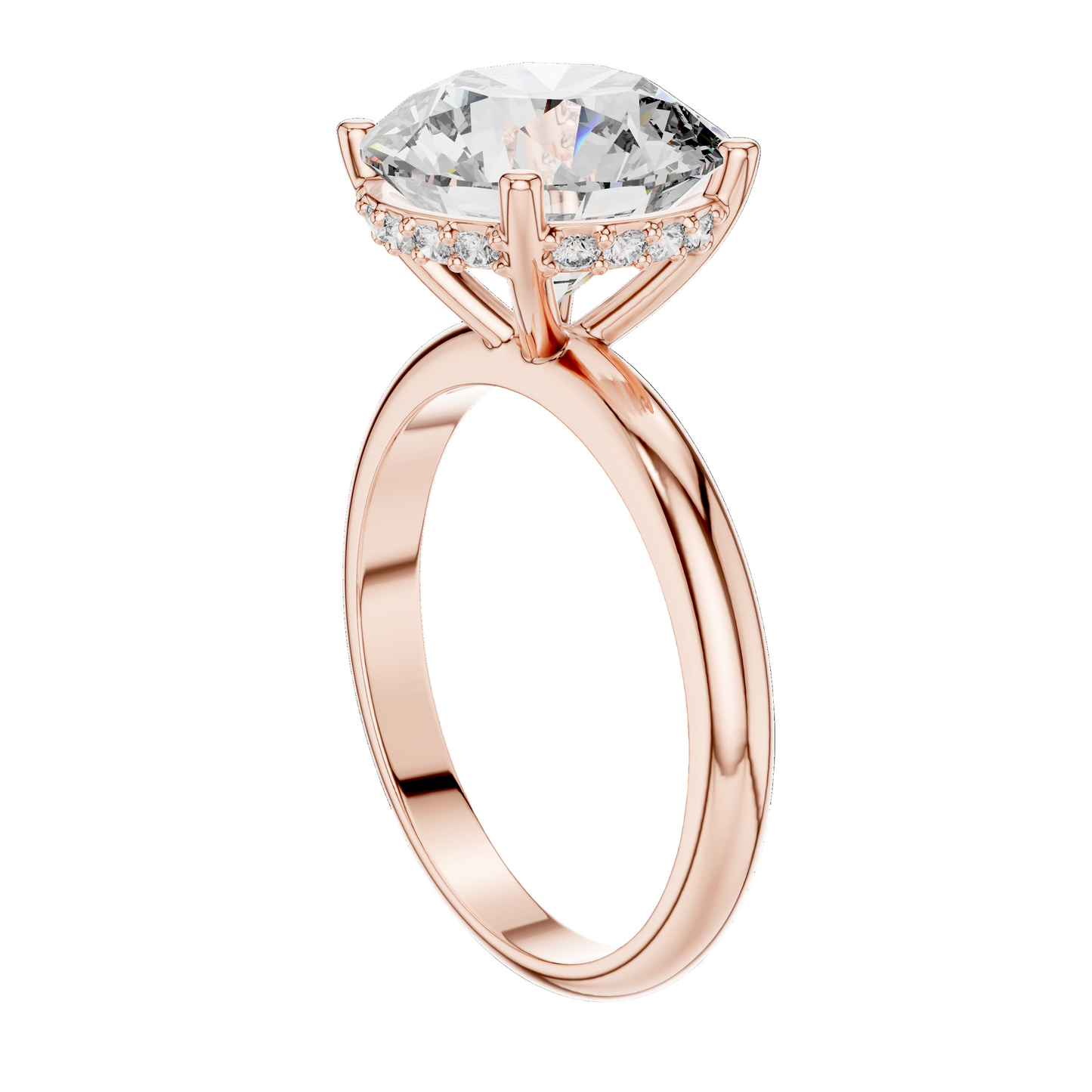 3.89 CT Lab Diamond Solitaire Ring for Women | VVS-VS EF Clarity | 18KT, 14KT, 10KT Gold & 925 Silver | Rose, Yellow, White Gold & Moissanite Options