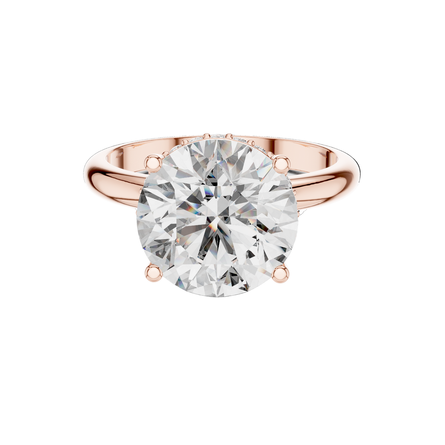 3.89 CT Lab Diamond Solitaire Ring for Women | VVS-VS EF Clarity | 18KT, 14KT, 10KT Gold & 925 Silver | Rose, Yellow, White Gold & Moissanite Options
