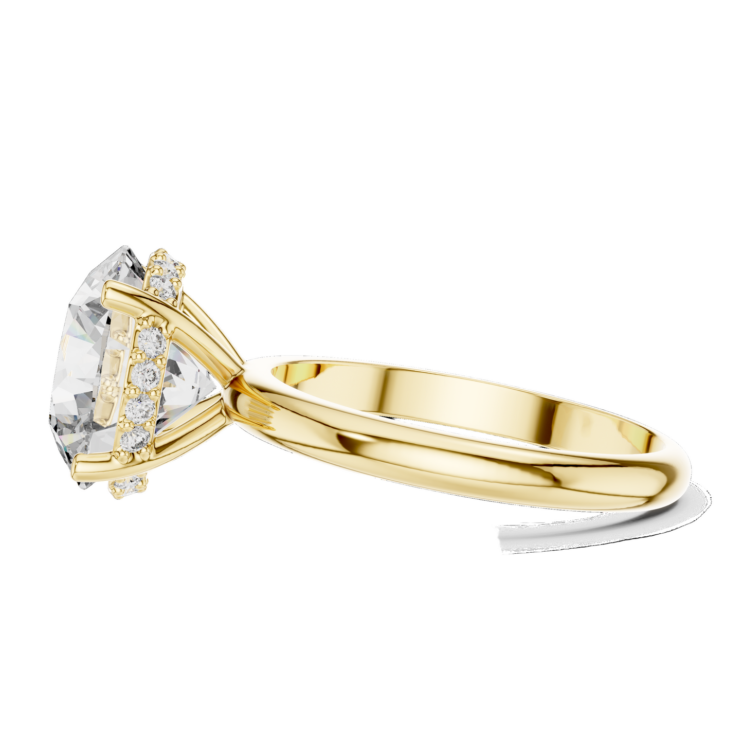 3.89 CT Lab Diamond Solitaire Ring for Women | VVS-VS EF Clarity | 18KT, 14KT, 10KT Gold & 925 Silver | Rose, Yellow, White Gold & Moissanite Options