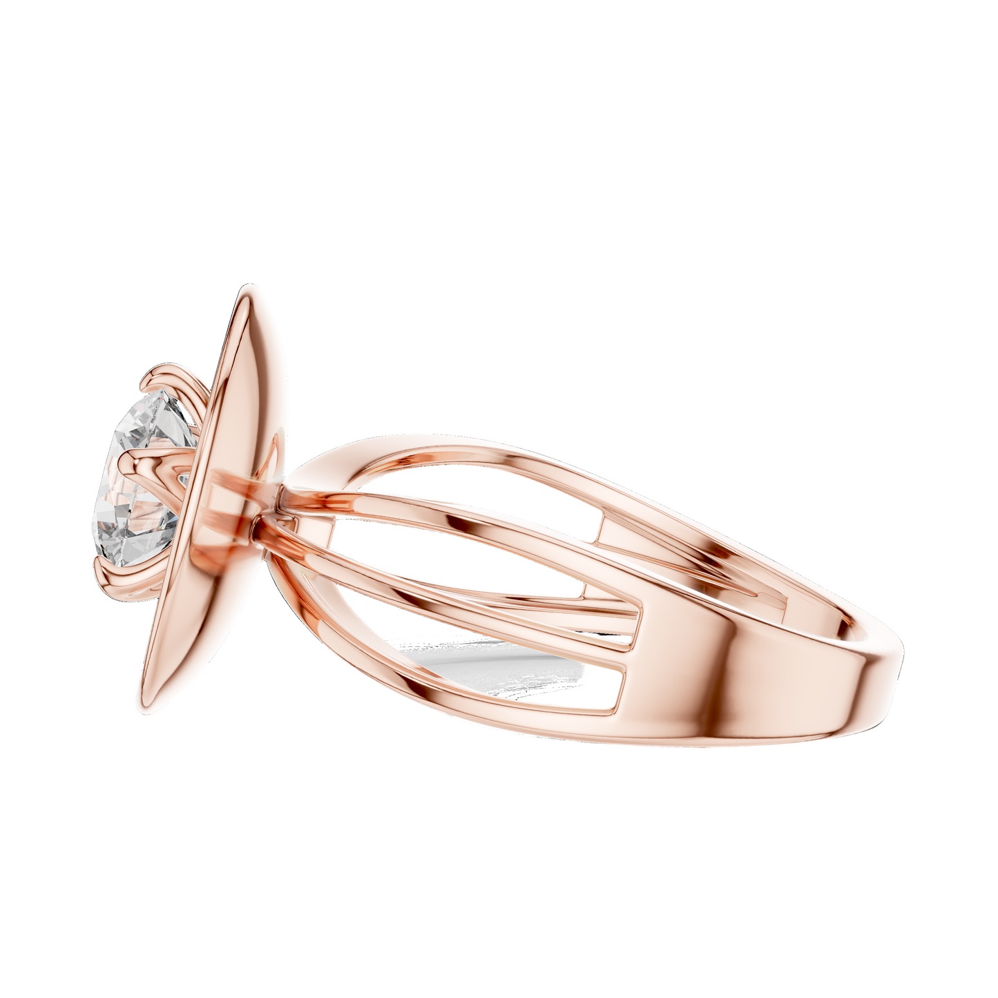 1 CT Oval Lab Diamond Ring for Women | VVS-VS EF CVD | 18KT, 14KT, 10KT Gold & 925 Silver | Rose, Yellow, White Gold & Moissanite Options