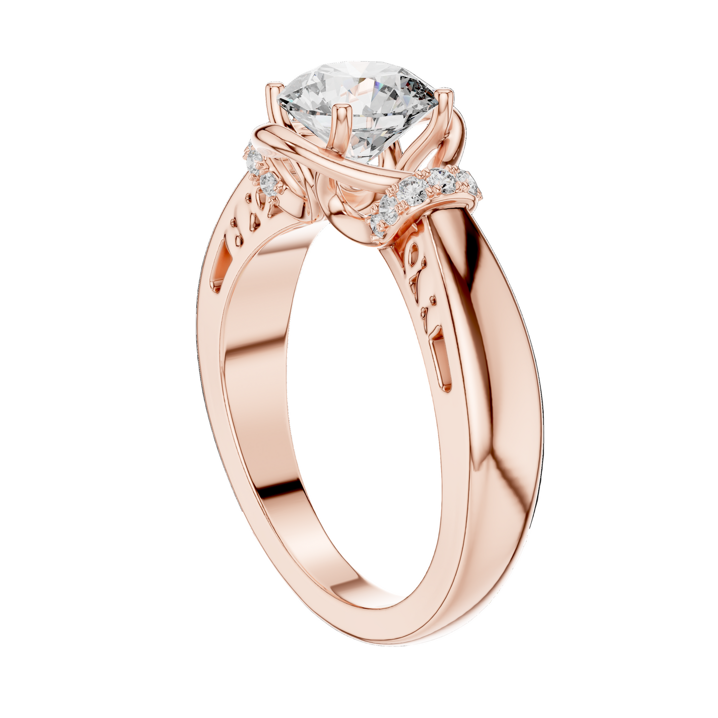 1.116 CT Oval Lab Diamond Ring for Women | VVS-VS EF CVD | 18KT, 14KT, 10KT Gold & 925 Silver | Rose, Yellow, White Gold & Moissanite Options