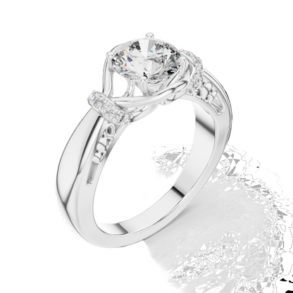 1.116 CT Oval Lab Diamond Ring for Women | VVS-VS EF CVD | 18KT, 14KT, 10KT Gold & 925 Silver | Rose, Yellow, White Gold & Moissanite Options