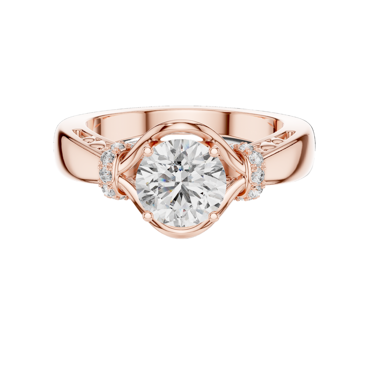1.116 CT Oval Lab Diamond Ring for Women | VVS-VS EF CVD | 18KT, 14KT, 10KT Gold & 925 Silver | Rose, Yellow, White Gold & Moissanite Options