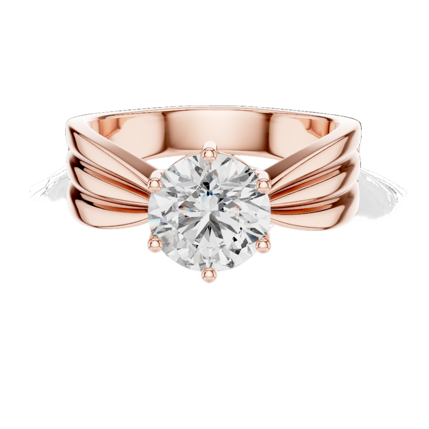 1.25 CT Round Lab Diamond Engagement Ring | VVS-VS EF Clarity | 18KT Gold & Silver Options | Ethical Lab Diamond & Moissanite Ring