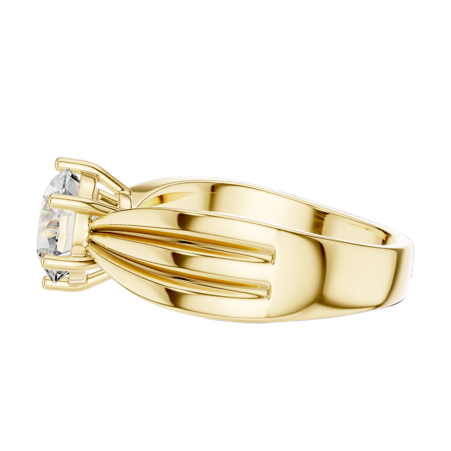 1.25 CT Round Lab Diamond Engagement Ring | VVS-VS EF Clarity | 18KT Gold & Silver Options | Ethical Lab Diamond & Moissanite Ring