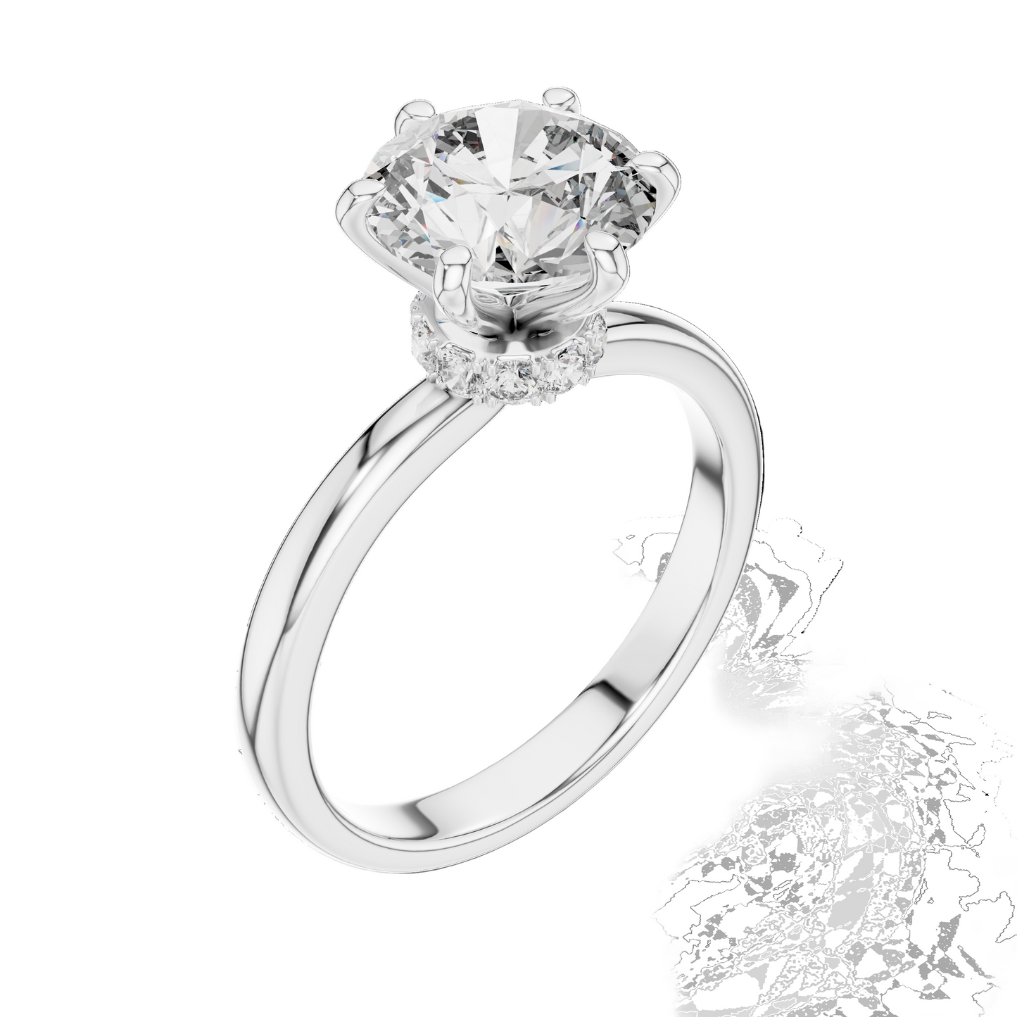 2.15 CT Round Lab Diamond Ring for Women | VVS-VS EF CVD | 18KT, 14KT, 10KT Gold & 925 Silver | Rose, Yellow, White Gold & Moissanite Options