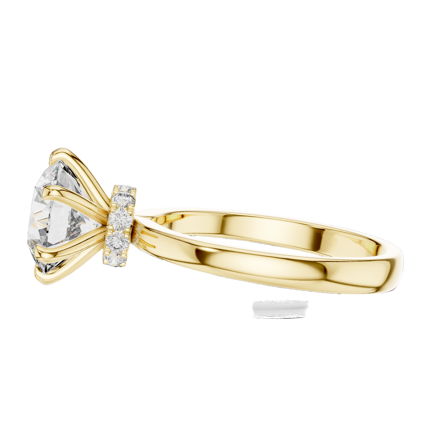 2.15 CT Round Lab Diamond Ring for Women | VVS-VS EF CVD | 18KT, 14KT, 10KT Gold & 925 Silver | Rose, Yellow, White Gold & Moissanite Options