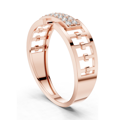 0.168 CT Lab Diamond Ladies Ring | VVS-VS EF Clarity | 18KT, 14KT, 10KT Gold & 925 Silver | Rose, Yellow, White Gold & Moissanite Options