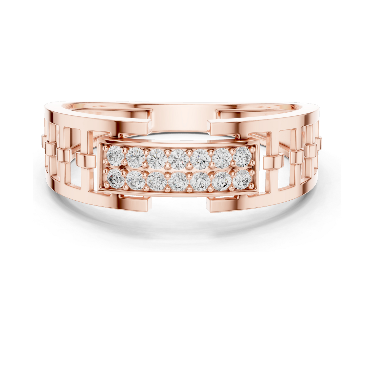 0.168 CT Lab Diamond Ladies Ring | VVS-VS EF Clarity | 18KT, 14KT, 10KT Gold & 925 Silver | Rose, Yellow, White Gold & Moissanite Options