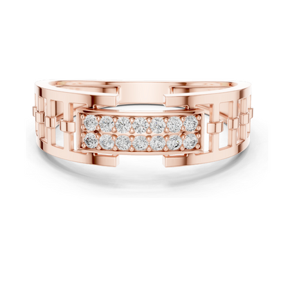 0.168 CT Lab Diamond Ladies Ring | VVS-VS EF Clarity | 18KT, 14KT, 10KT Gold & 925 Silver | Rose, Yellow, White Gold & Moissanite Options