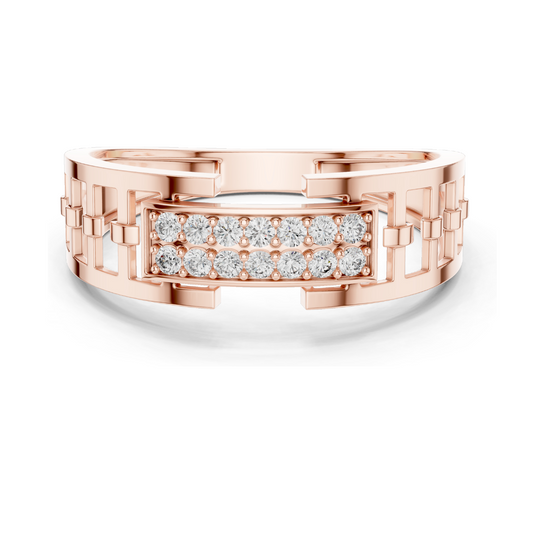 0.168 CT Lab Diamond Ladies Ring | VVS-VS EF Clarity | 18KT, 14KT, 10KT Gold & 925 Silver | Rose, Yellow, White Gold & Moissanite Options