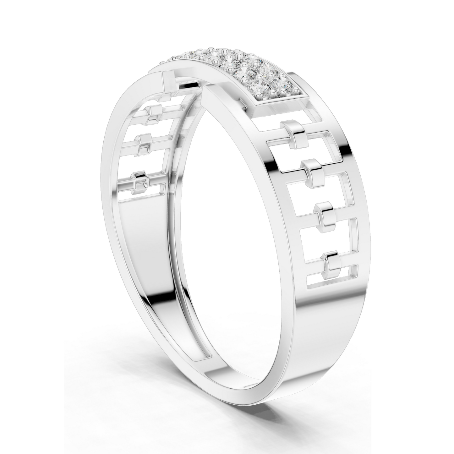 0.168 CT Lab Diamond Ladies Ring | VVS-VS EF Clarity | 18KT, 14KT, 10KT Gold & 925 Silver | Rose, Yellow, White Gold & Moissanite Options