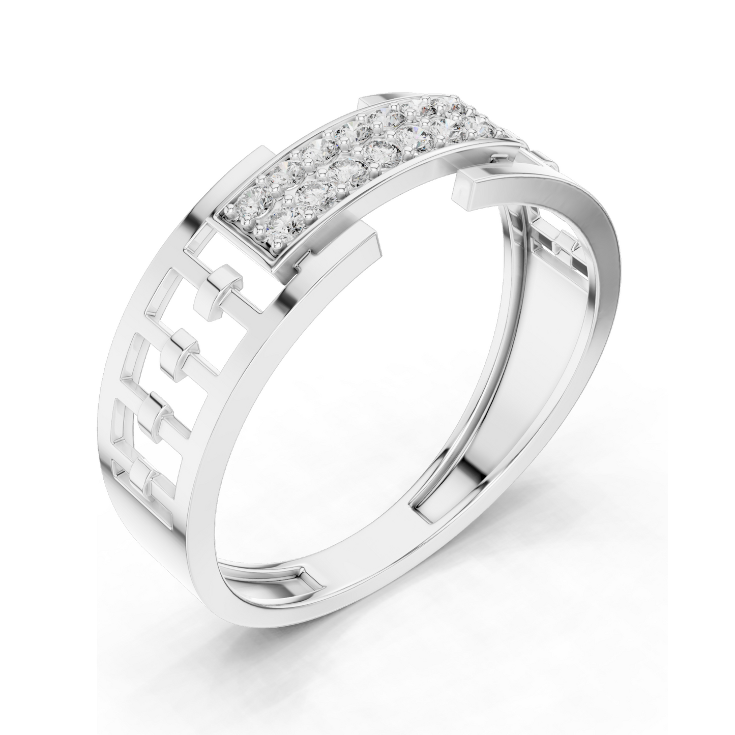 0.168 CT Lab Diamond Ladies Ring | VVS-VS EF Clarity | 18KT, 14KT, 10KT Gold & 925 Silver | Rose, Yellow, White Gold & Moissanite Options