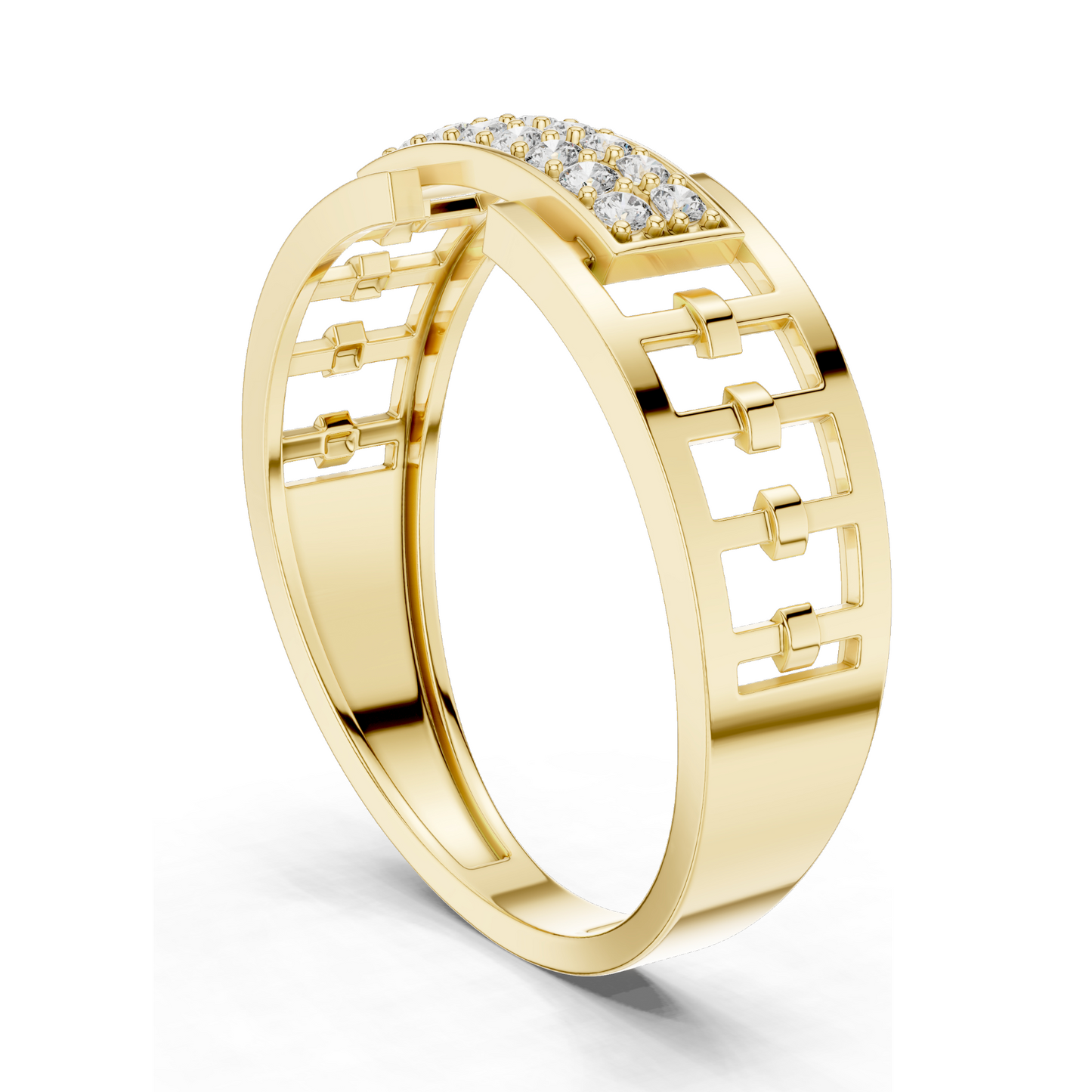 0.168 CT Lab Diamond Ladies Ring | VVS-VS EF Clarity | 18KT, 14KT, 10KT Gold & 925 Silver | Rose, Yellow, White Gold & Moissanite Options