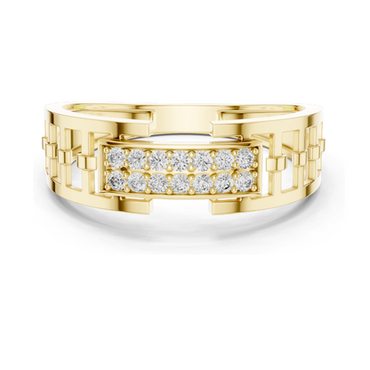 0.168 CT Lab Diamond Ladies Ring | VVS-VS EF Clarity | 18KT, 14KT, 10KT Gold & 925 Silver | Rose, Yellow, White Gold & Moissanite Options