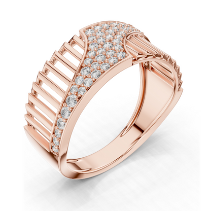 0.408 CT Lab Diamond Ring for Women | VVS-VS EF Clarity | 18KT, 14KT, 10KT Gold & 925 Silver | Rose, Yellow, White Gold & Moissanite Options