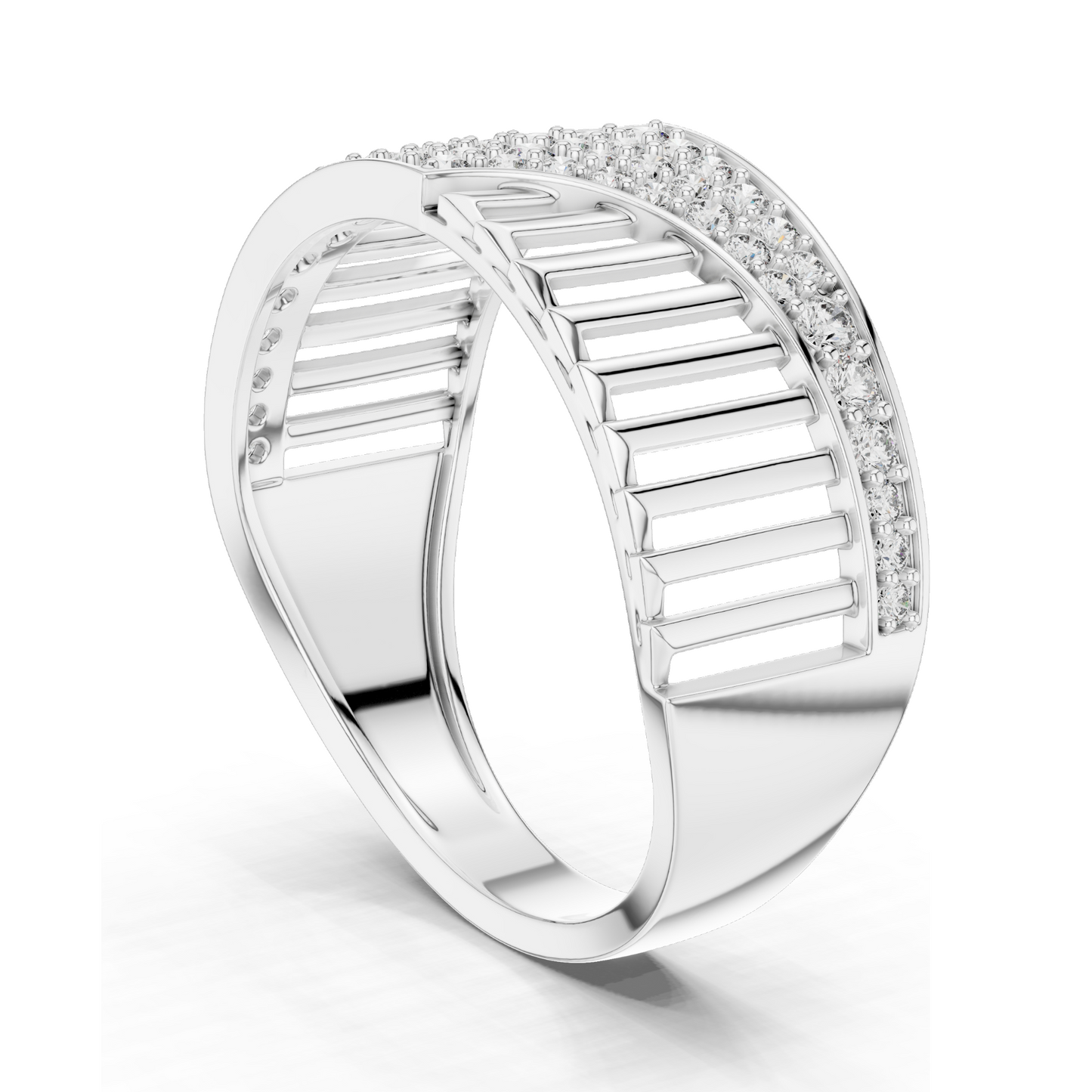 0.408 CT Lab Diamond Ring for Women | VVS-VS EF Clarity | 18KT, 14KT, 10KT Gold & 925 Silver | Rose, Yellow, White Gold & Moissanite Options