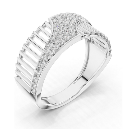 0.408 CT Lab Diamond Ring for Women | VVS-VS EF Clarity | 18KT, 14KT, 10KT Gold & 925 Silver | Rose, Yellow, White Gold & Moissanite Options