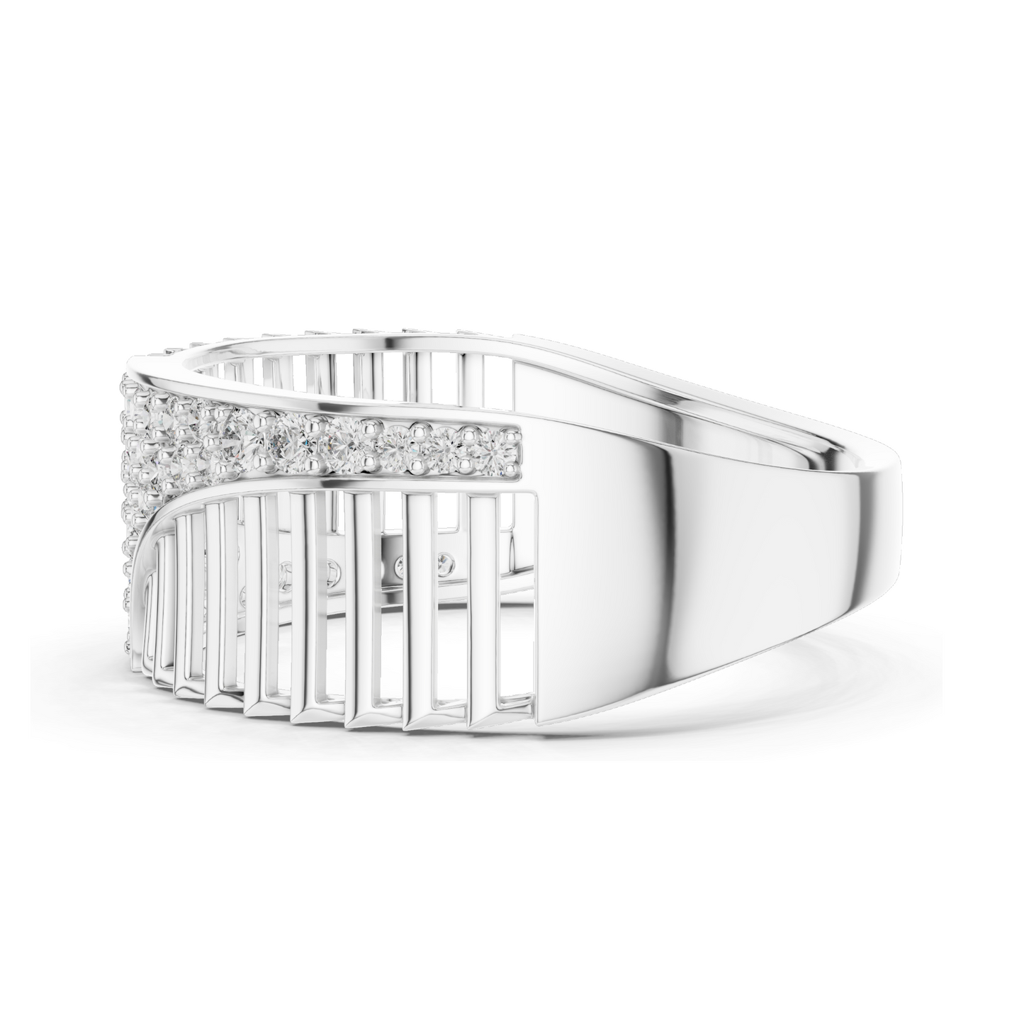 0.408 CT Lab Diamond Ring for Women | VVS-VS EF Clarity | 18KT, 14KT, 10KT Gold & 925 Silver | Rose, Yellow, White Gold & Moissanite Options