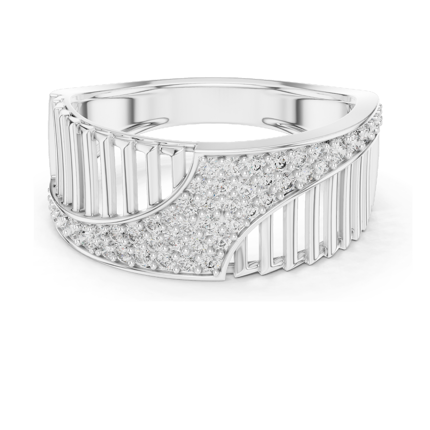 0.408 CT Lab Diamond Ring for Women | VVS-VS EF Clarity | 18KT, 14KT, 10KT Gold & 925 Silver | Rose, Yellow, White Gold & Moissanite Options