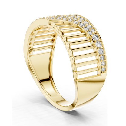 0.408 CT Lab Diamond Ring for Women | VVS-VS EF Clarity | 18KT, 14KT, 10KT Gold & 925 Silver | Rose, Yellow, White Gold & Moissanite Options