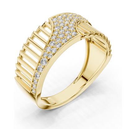 0.408 CT Lab Diamond Ring for Women | VVS-VS EF Clarity | 18KT, 14KT, 10KT Gold & 925 Silver | Rose, Yellow, White Gold & Moissanite Options