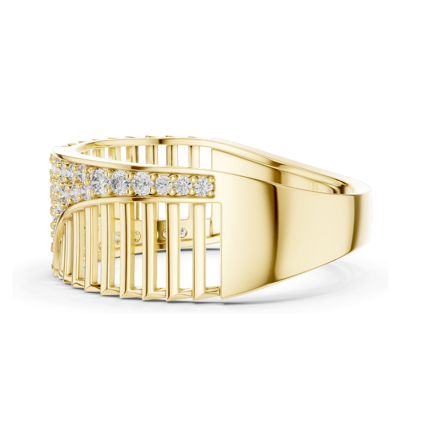 0.408 CT Lab Diamond Ring for Women | VVS-VS EF Clarity | 18KT, 14KT, 10KT Gold & 925 Silver | Rose, Yellow, White Gold & Moissanite Options