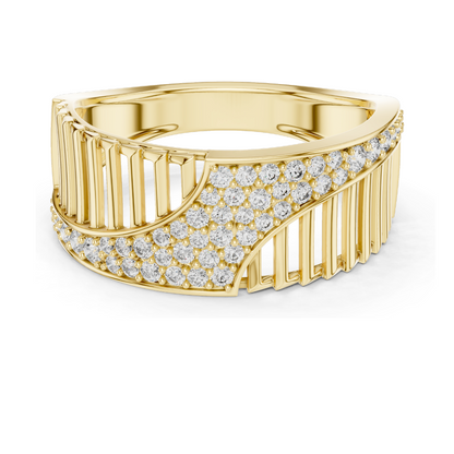 0.408 CT Lab Diamond Ring for Women | VVS-VS EF Clarity | 18KT, 14KT, 10KT Gold & 925 Silver | Rose, Yellow, White Gold & Moissanite Options