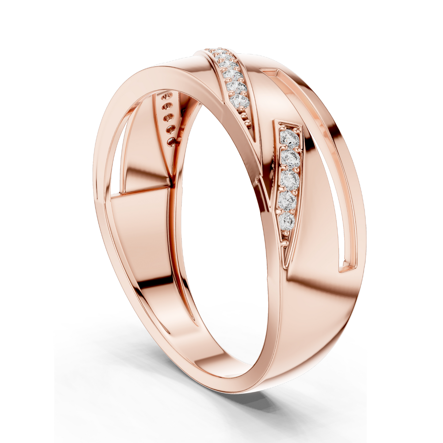 0.151 CT Lab Diamond Ring for Women | VVS-VS Clarity | 18KT, 14KT, 10KT Gold & 925 Silver | Rose, Yellow, White Gold & Moissanite Options