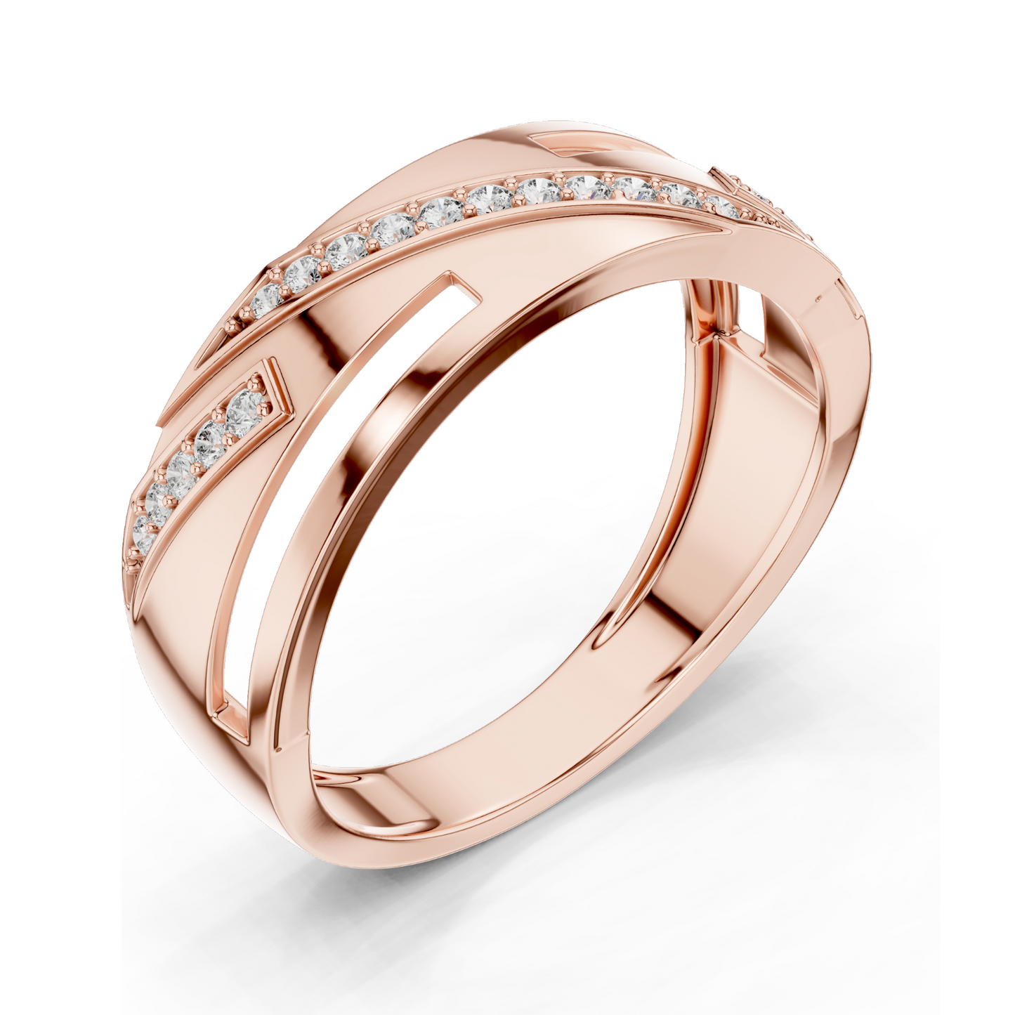 0.151 CT Lab Diamond Ring for Women | VVS-VS Clarity | 18KT, 14KT, 10KT Gold & 925 Silver | Rose, Yellow, White Gold & Moissanite Options