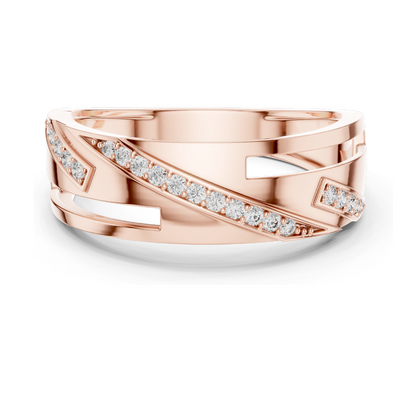 0.151 CT Lab Diamond Ring for Women | VVS-VS Clarity | 18KT, 14KT, 10KT Gold & 925 Silver | Rose, Yellow, White Gold & Moissanite Options