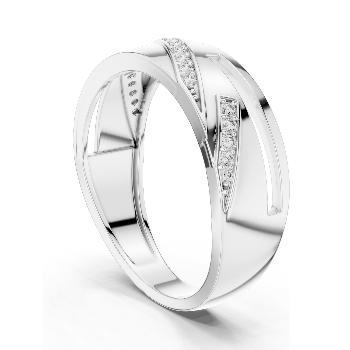 0.151 CT Lab Diamond Ring for Women | VVS-VS Clarity | 18KT, 14KT, 10KT Gold & 925 Silver | Rose, Yellow, White Gold & Moissanite Options