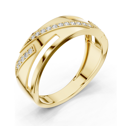 0.151 CT Lab Diamond Ring for Women | VVS-VS Clarity | 18KT, 14KT, 10KT Gold & 925 Silver | Rose, Yellow, White Gold & Moissanite Options