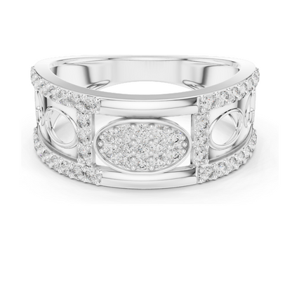 0.576 CT Lab Grown Diamond Ring for Women | VVS-VS EF Clarity | 18KT, 14KT, 10KT Gold & 925 Silver | Rose, Yellow, White Gold & Moissanite Options