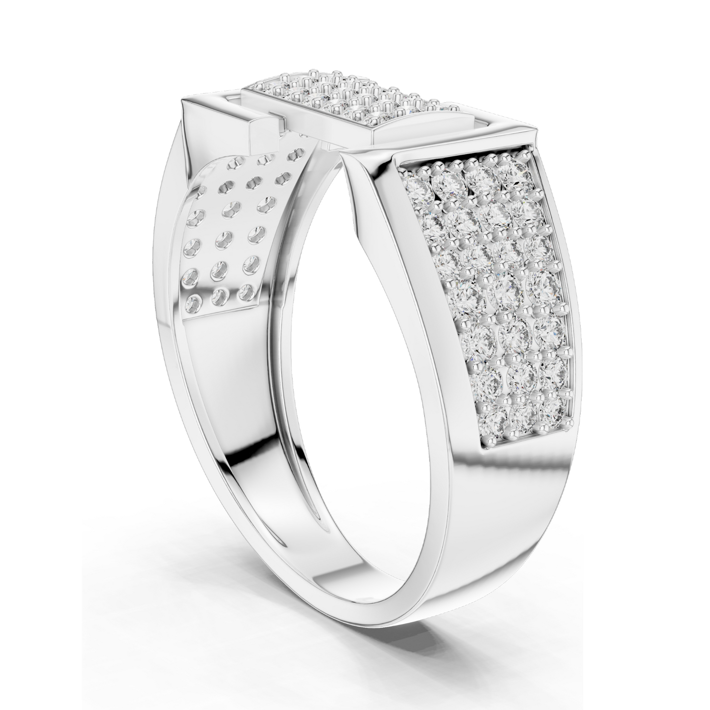 0.794 CT Lab Grown Diamond Ladies Ring | VVS-VS EF Clarity | 18KT, 14KT, 10KT Gold & 925 Silver | Rose, Yellow, White Gold & Moissanite Options