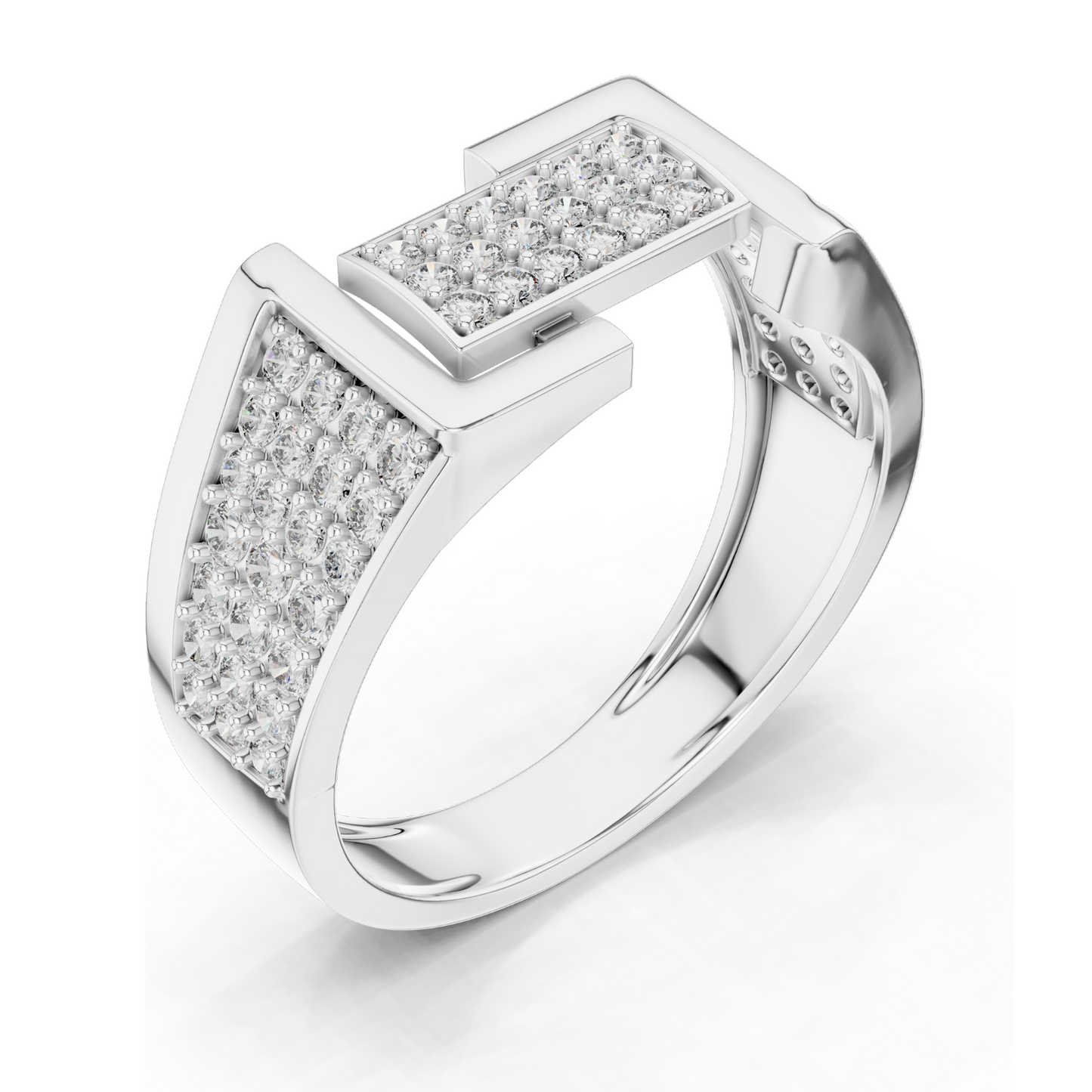 0.794 CT Lab Grown Diamond Ladies Ring | VVS-VS EF Clarity | 18KT, 14KT, 10KT Gold & 925 Silver | Rose, Yellow, White Gold & Moissanite Options