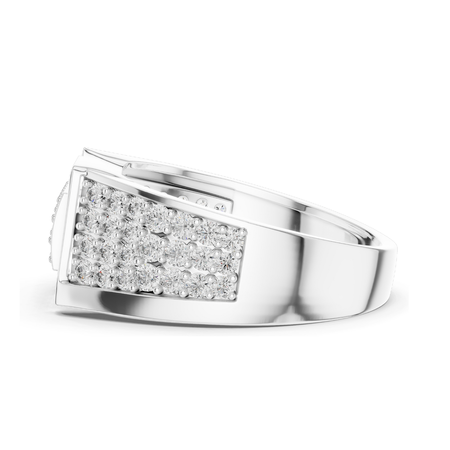 0.794 CT Lab Grown Diamond Ladies Ring | VVS-VS EF Clarity | 18KT, 14KT, 10KT Gold & 925 Silver | Rose, Yellow, White Gold & Moissanite Options