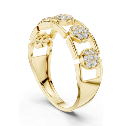 0.288 CT Lab Diamond & Moissanite Ladies Ring | VVS-VS EF Clarity | Available in 18KT, 14KT, 10KT Gold & 925 Silver | Rose, Yellow, White Gold