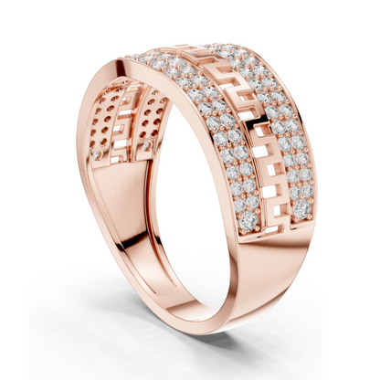 0.684 CT Lab Diamond Designer Ring for Women | VVS-VS EF Clarity | 18KT, 14KT, 10KT Gold & 925 Silver | White, Yellow, Rose Gold & Moissanite Options