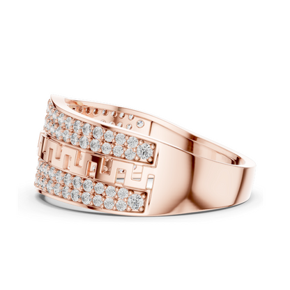 0.684 CT Lab Diamond Designer Ring for Women | VVS-VS EF Clarity | 18KT, 14KT, 10KT Gold & 925 Silver | White, Yellow, Rose Gold & Moissanite Options