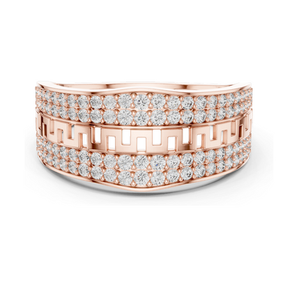 0.684 CT Lab Diamond Designer Ring for Women | VVS-VS EF Clarity | 18KT, 14KT, 10KT Gold & 925 Silver | White, Yellow, Rose Gold & Moissanite Options