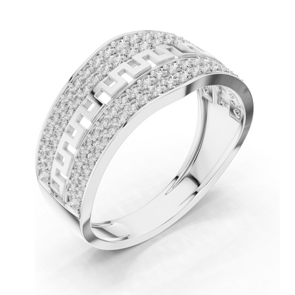 0.684 CT Lab Diamond Designer Ring for Women | VVS-VS EF Clarity | 18KT, 14KT, 10KT Gold & 925 Silver | White, Yellow, Rose Gold & Moissanite Options