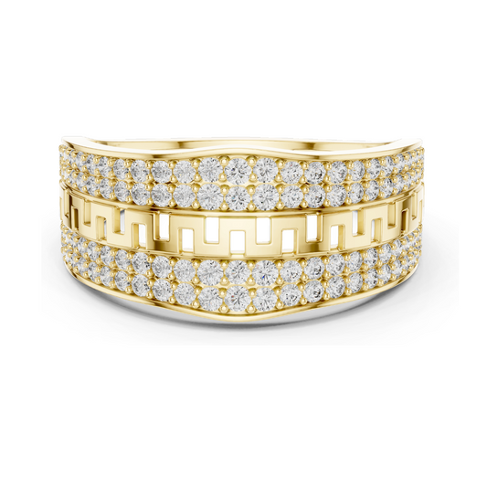 0.684 CT Lab Diamond Designer Ring for Women | VVS-VS EF Clarity | 18KT, 14KT, 10KT Gold & 925 Silver | White, Yellow, Rose Gold & Moissanite Options