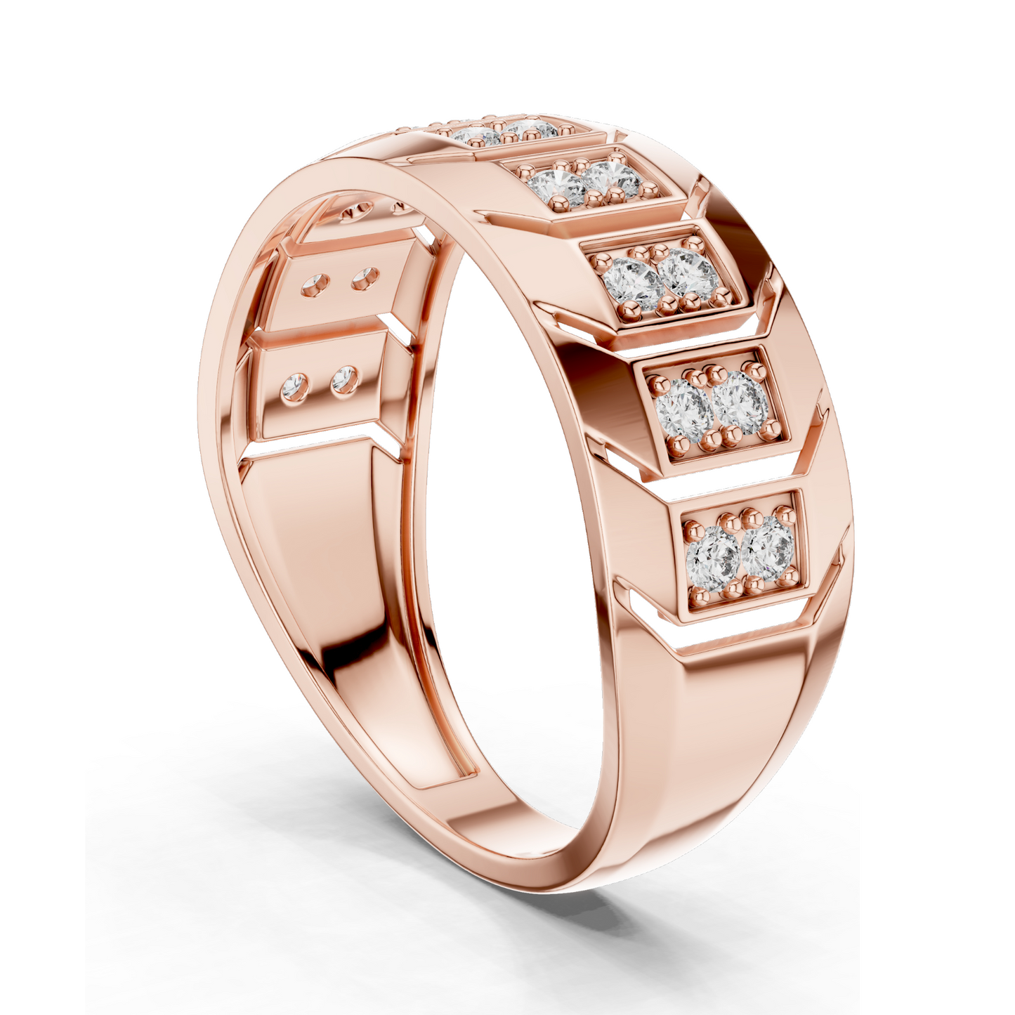 0.324 CT Lab Diamond Gold Ladies Ring | VVS-VS EF CVD Diamonds | 18KT, 14KT, 10KT Gold & 925 Silver | Yellow, Rose, White Gold & Moissanite Options