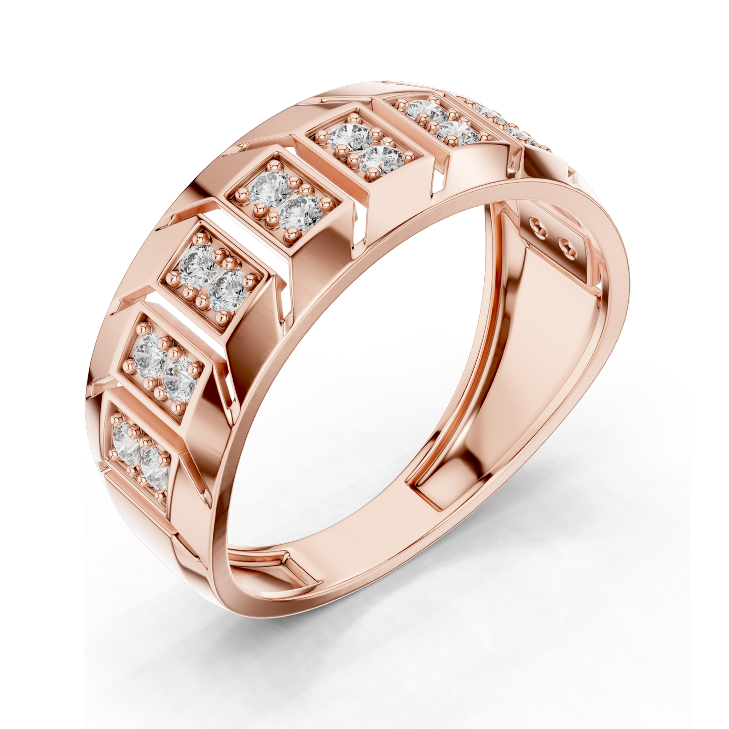 0.324 CT Lab Diamond Gold Ladies Ring | VVS-VS EF CVD Diamonds | 18KT, 14KT, 10KT Gold & 925 Silver | Yellow, Rose, White Gold & Moissanite Options