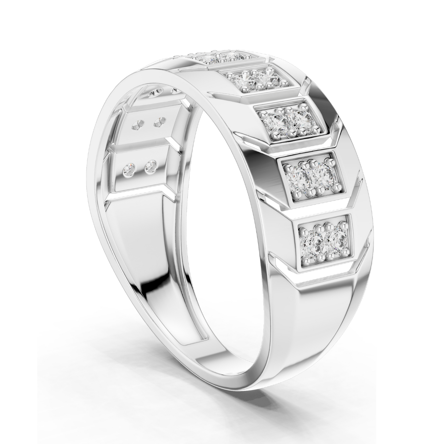 0.324 CT Lab Diamond Gold Ladies Ring | VVS-VS EF CVD Diamonds | 18KT, 14KT, 10KT Gold & 925 Silver | Yellow, Rose, White Gold & Moissanite Options