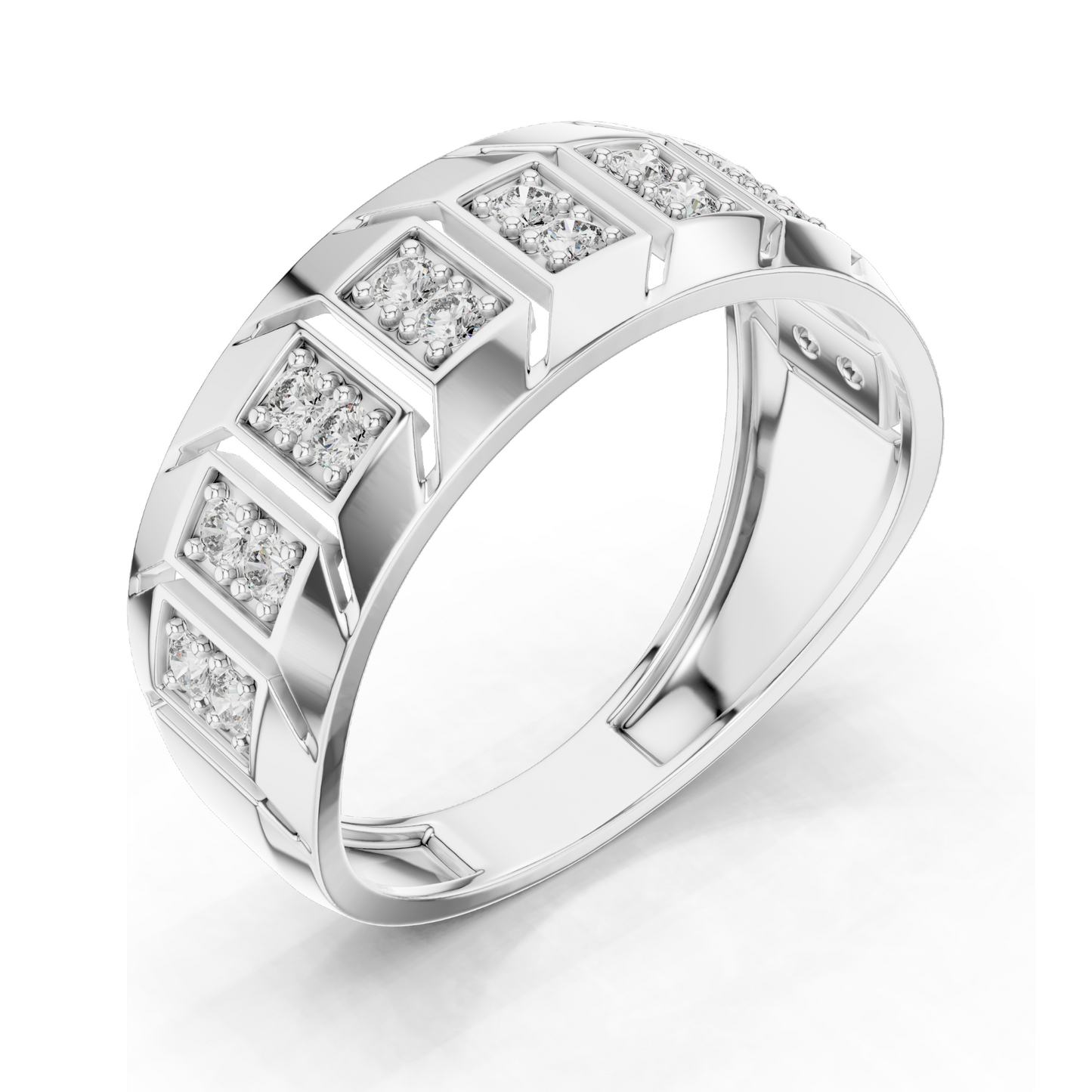 0.324 CT Lab Diamond Gold Ladies Ring | VVS-VS EF CVD Diamonds | 18KT, 14KT, 10KT Gold & 925 Silver | Yellow, Rose, White Gold & Moissanite Options