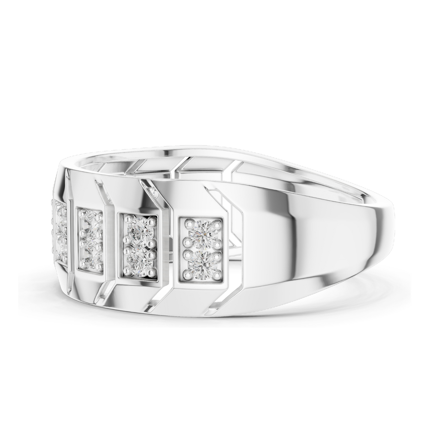 0.324 CT Lab Diamond Gold Ladies Ring | VVS-VS EF CVD Diamonds | 18KT, 14KT, 10KT Gold & 925 Silver | Yellow, Rose, White Gold & Moissanite Options