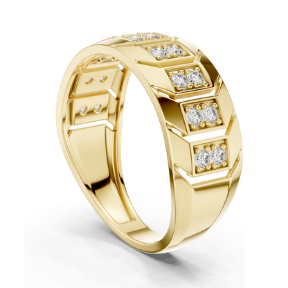0.324 CT Lab Diamond Gold Ladies Ring | VVS-VS EF CVD Diamonds | 18KT, 14KT, 10KT Gold & 925 Silver | Yellow, Rose, White Gold & Moissanite Options