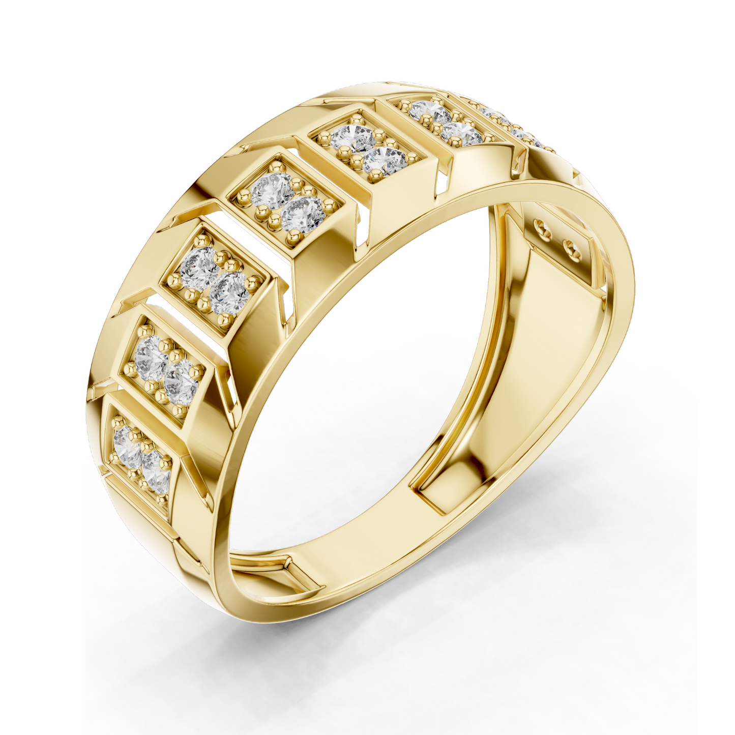 0.324 CT Lab Diamond Gold Ladies Ring | VVS-VS EF CVD Diamonds | 18KT, 14KT, 10KT Gold & 925 Silver | Yellow, Rose, White Gold & Moissanite Options